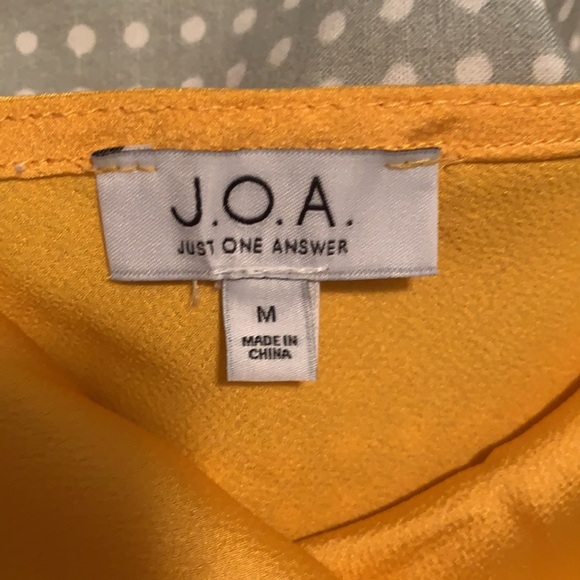 just one answer silk yellow dress (nordstrom) - Picture 2 of 5